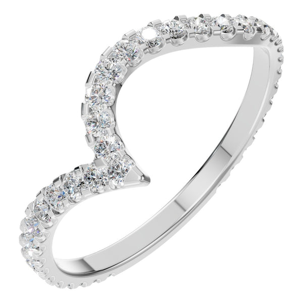 Curved Pavé Diamond Ring - RI2055