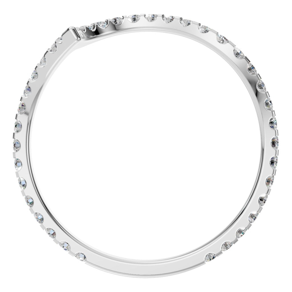 Curved Pavé Diamond Ring - RI2055