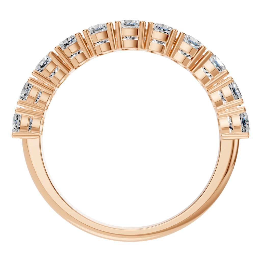 Cushion Half Eternity Ring - RI2503