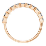 Load image into Gallery viewer, Emerald Half Eternity Ring