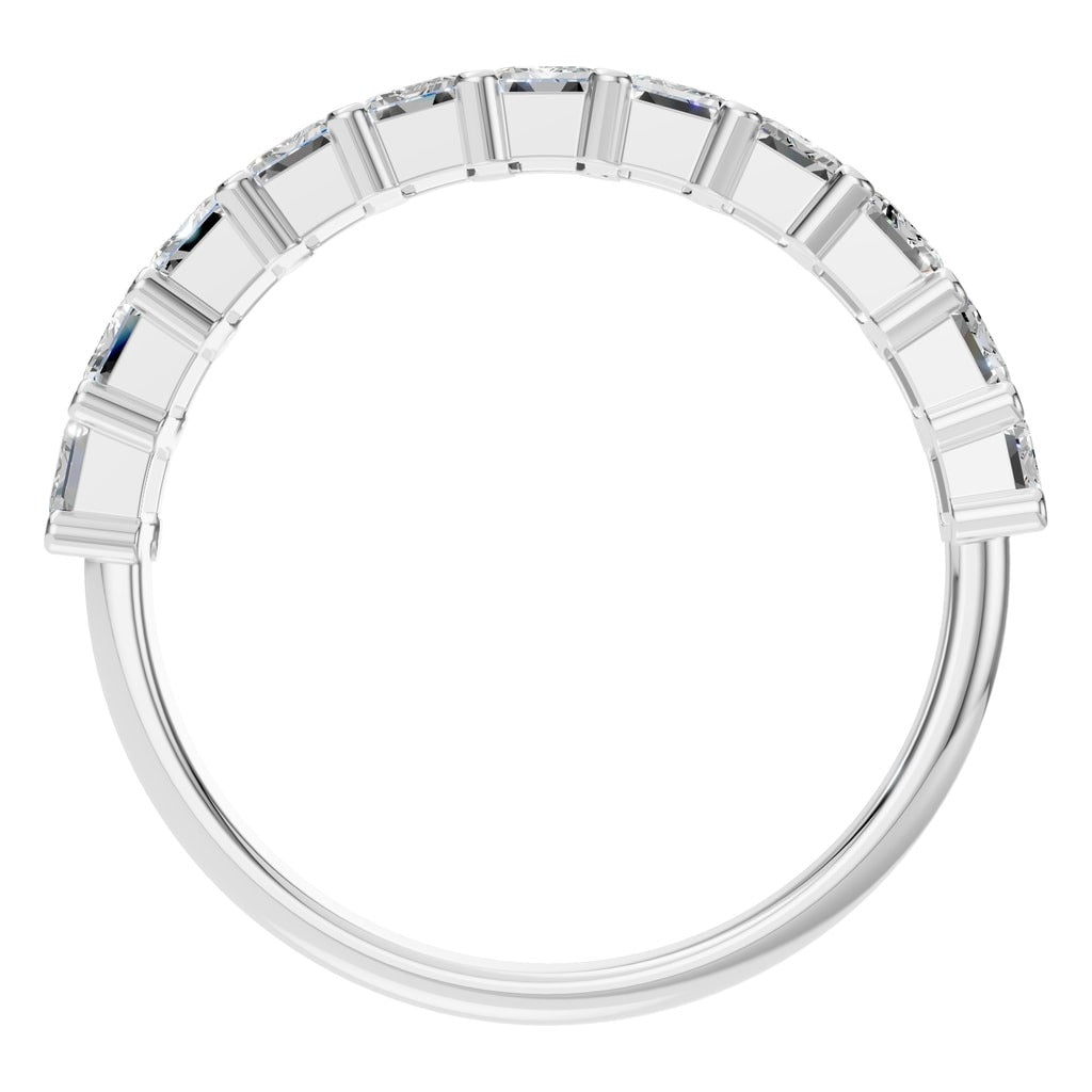 Emerald Half Eternity Ring