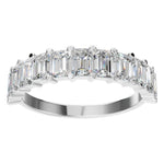 Load image into Gallery viewer, Emerald Half Eternity Ring