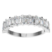Emerald Half Eternity Ring
