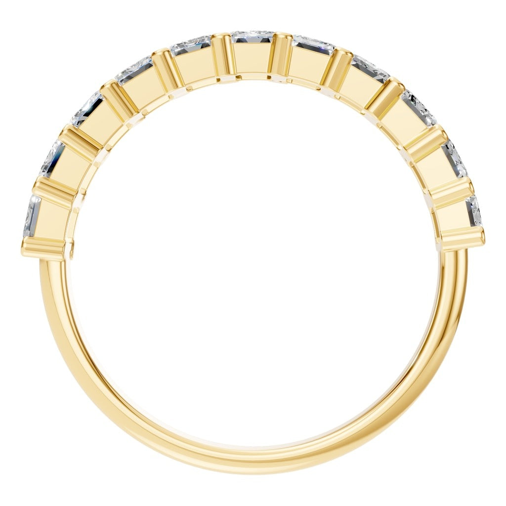 Emerald Half Eternity Ring