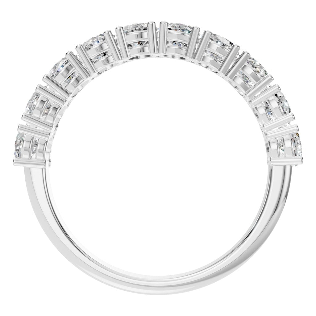 Oval Half Eternity Ring