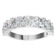 Oval Half Eternity Ring