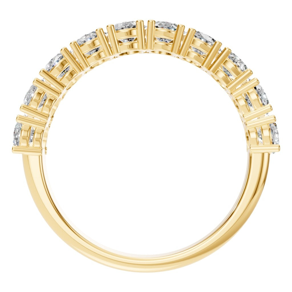 Oval Half Eternity Ring