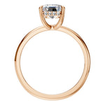 Load image into Gallery viewer, Emerald Pavé Halo Ring