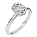 Load image into Gallery viewer, Soft Halo Oval Diamond Ring