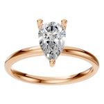 Load image into Gallery viewer, Pear Shape Solitaire Ring