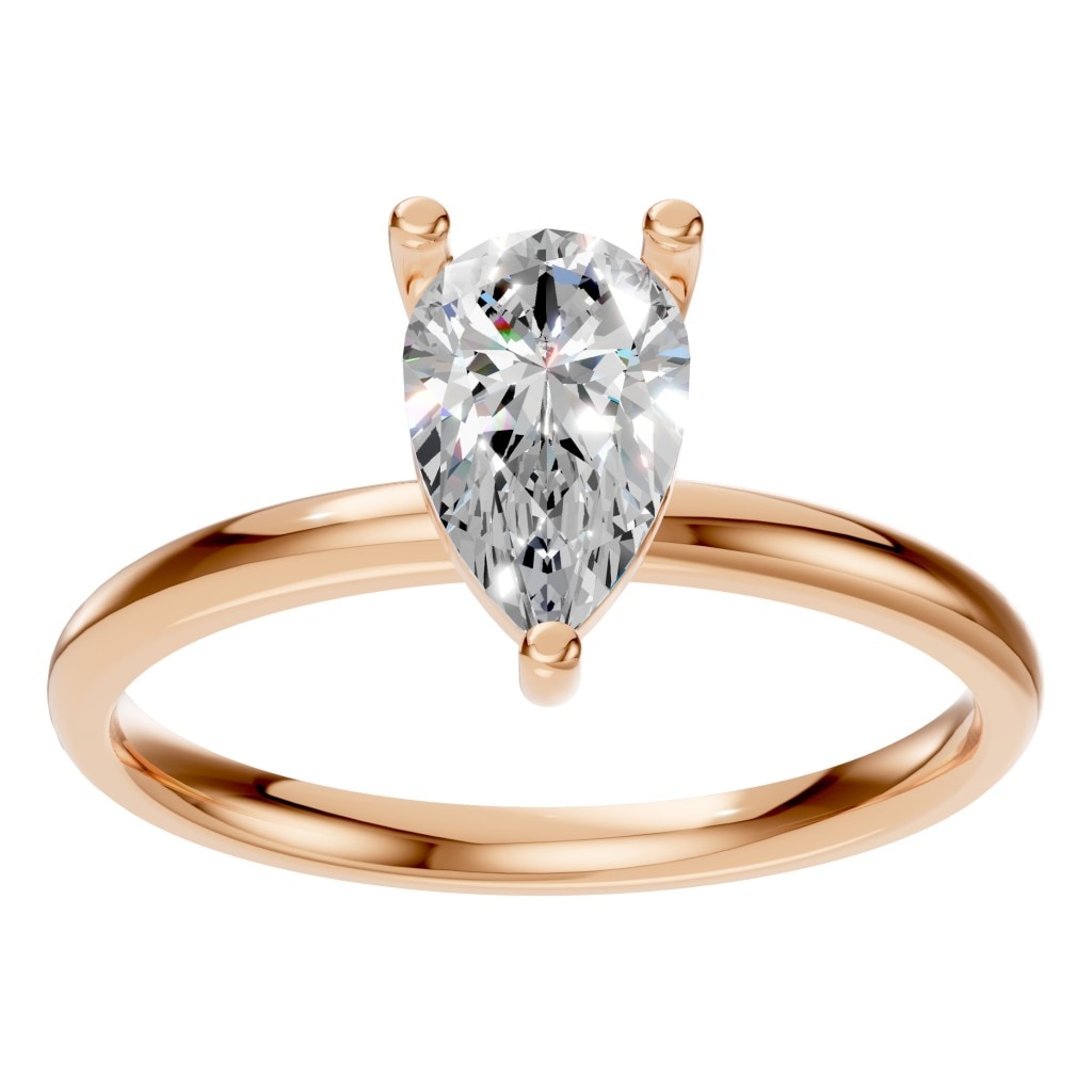 Pear Shape Solitaire Ring