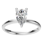 Load image into Gallery viewer, Pear Shape Solitaire Ring