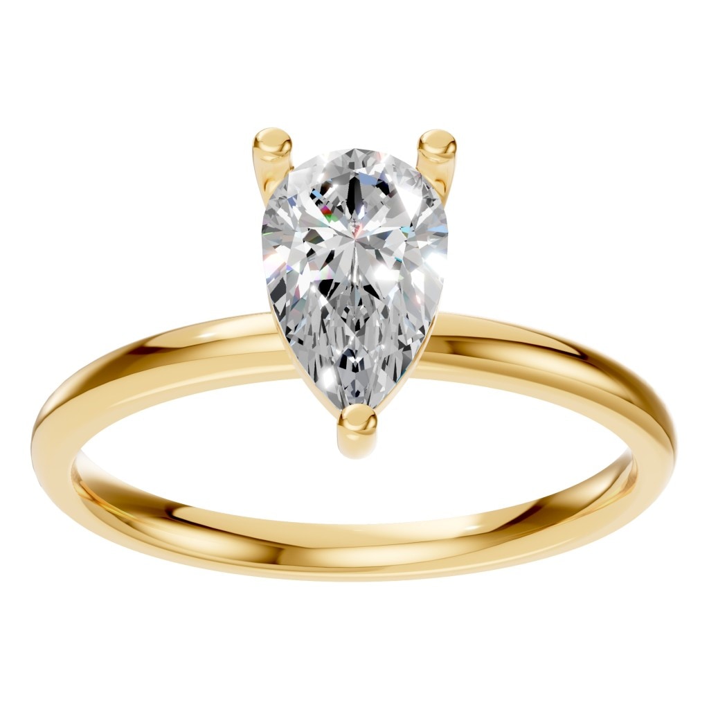 Pear Shape Solitaire Ring
