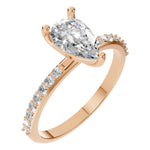 Load image into Gallery viewer, Pear Pavé Ring