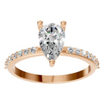 Load image into Gallery viewer, Pear Pavé Ring