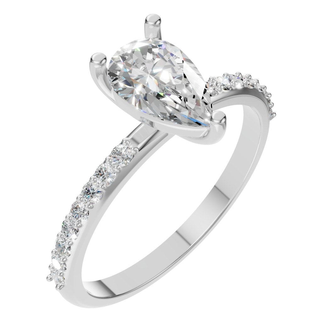 Pear Pavé Ring