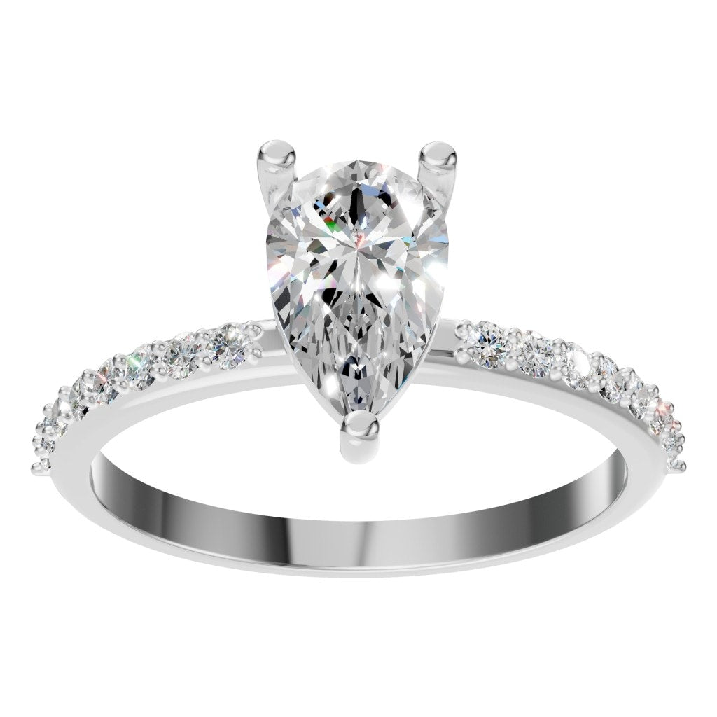 Pear Pavé Ring