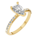 Load image into Gallery viewer, Pear Pavé Ring