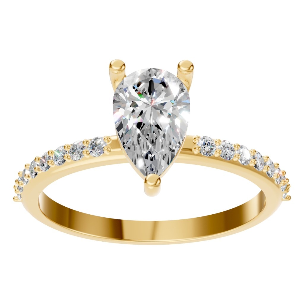 Pear Pavé Ring