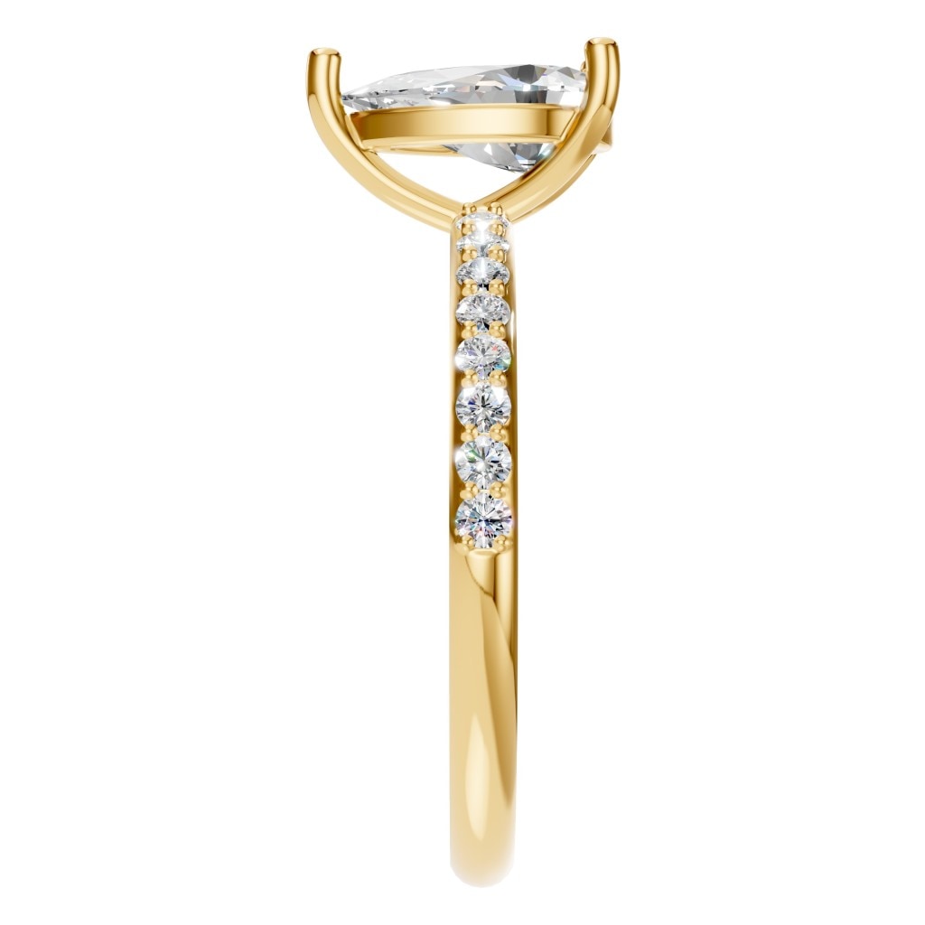 Pear Pavé Ring