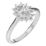 Load image into Gallery viewer, Oval Halo Blossom Ring - RI4917