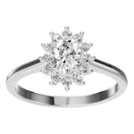 Load image into Gallery viewer, Oval Halo Blossom Ring - RI4917
