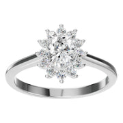 Oval Halo Blossom Ring - RI4917