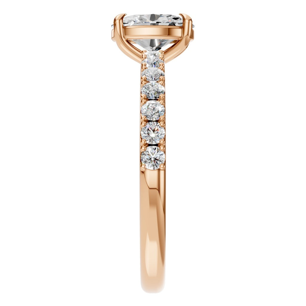 Oval pave ring - 4945