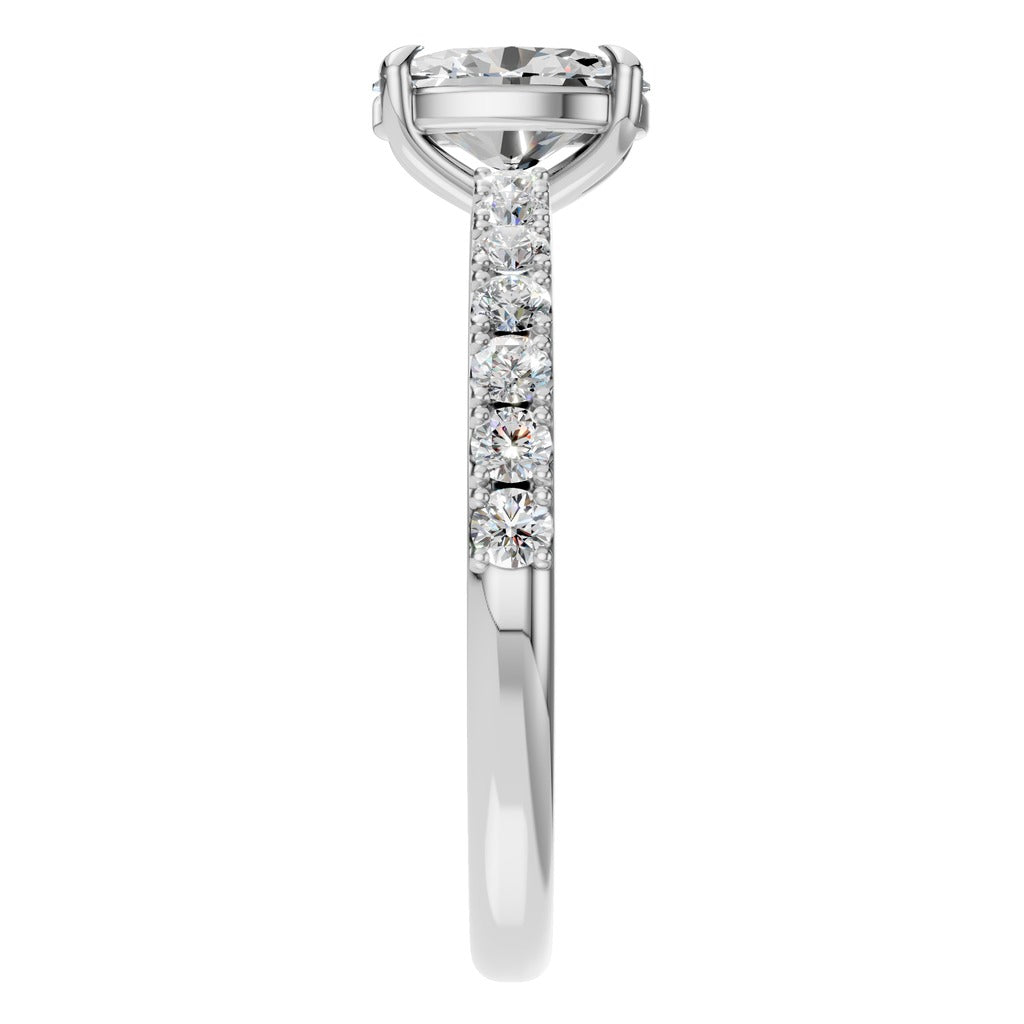 Oval pave ring - 4945