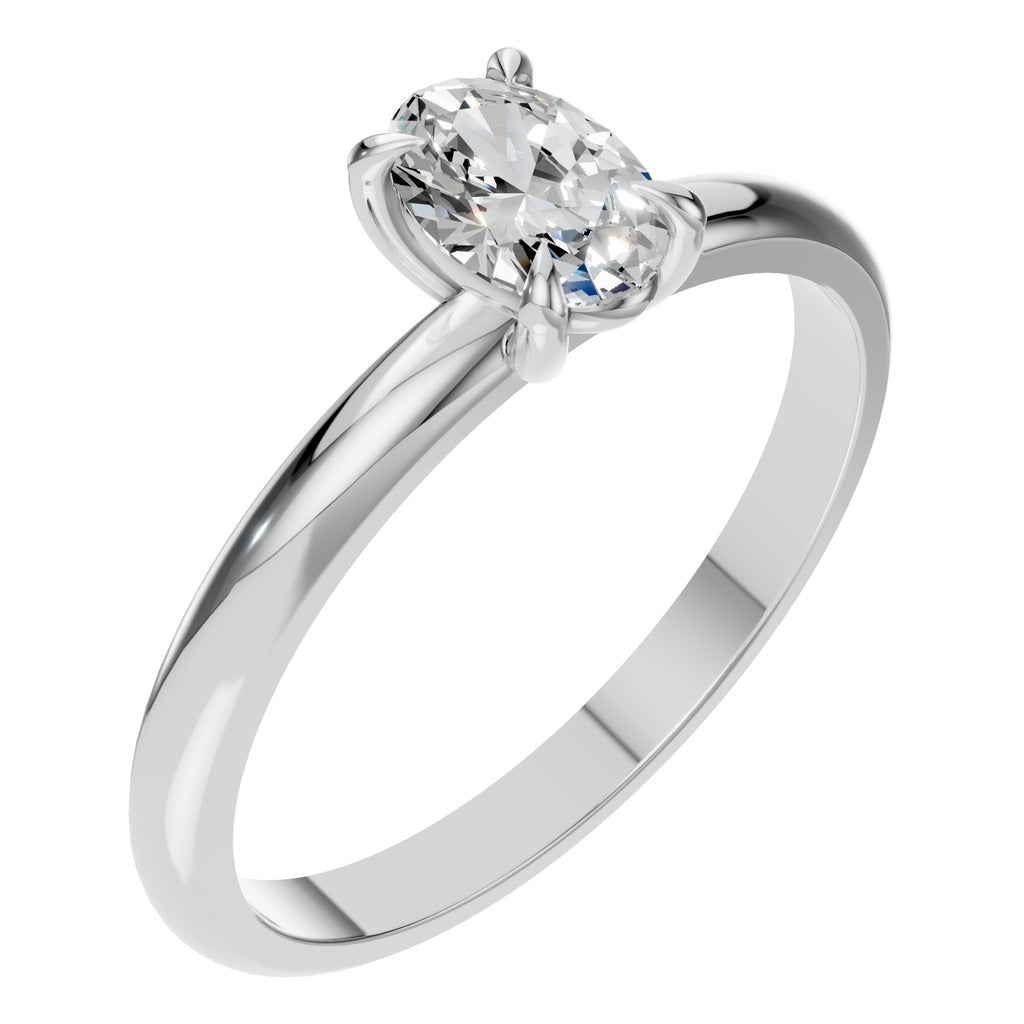 Classic Oval Solitaire Ring
