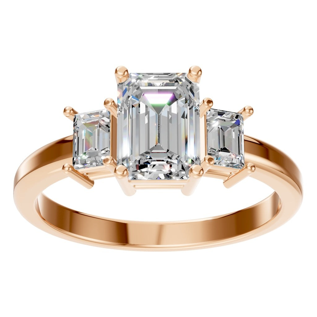 Emerald Curve Eternity Ring