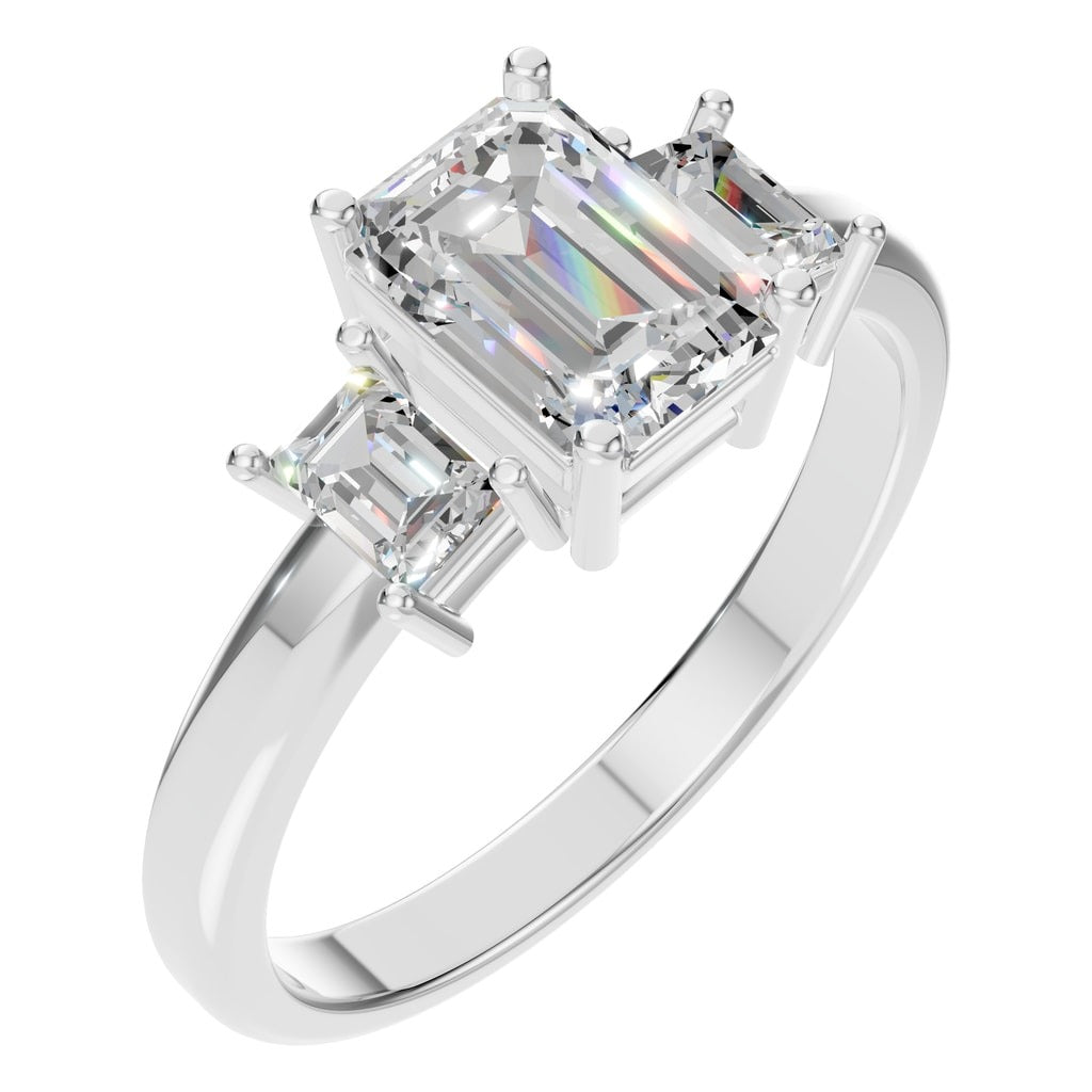 Emerald Curve Eternity Ring