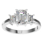 Load image into Gallery viewer, Emerald Curve Eternity Ring