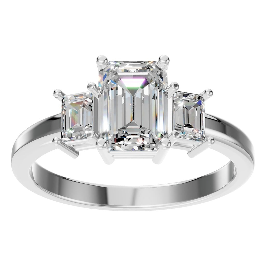 Emerald Curve Eternity Ring