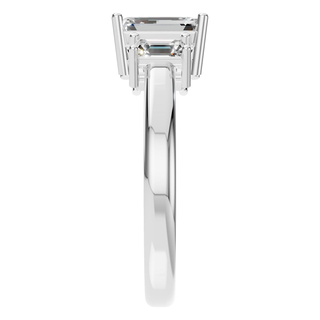 Emerald Curve Eternity Ring