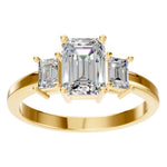 Load image into Gallery viewer, Emerald Curve Eternity Ring