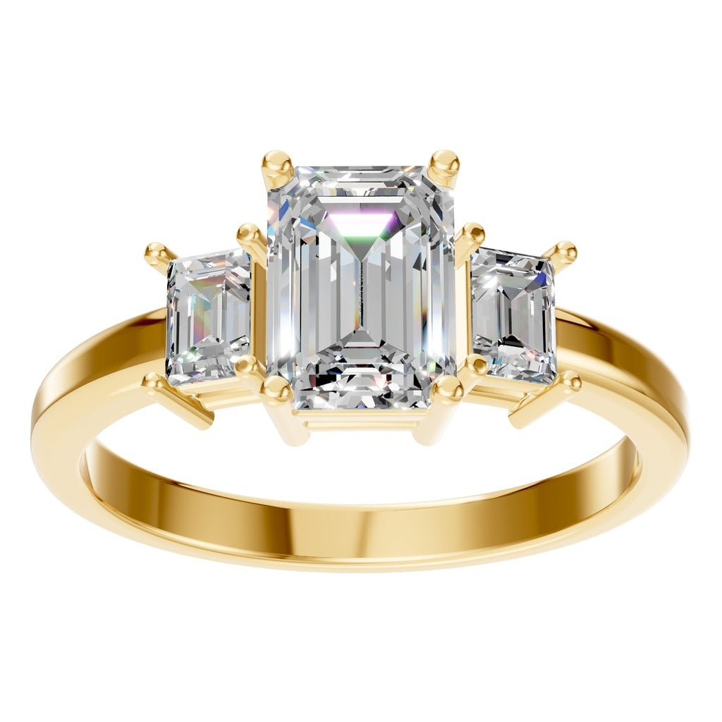 Emerald Curve Eternity Ring