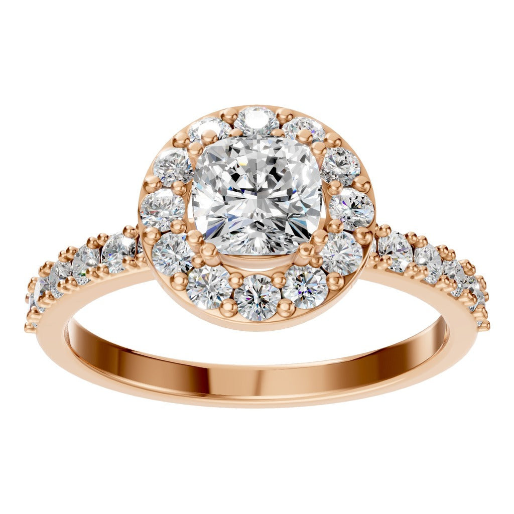 Cushion Halo Radiance Ring - RI7593