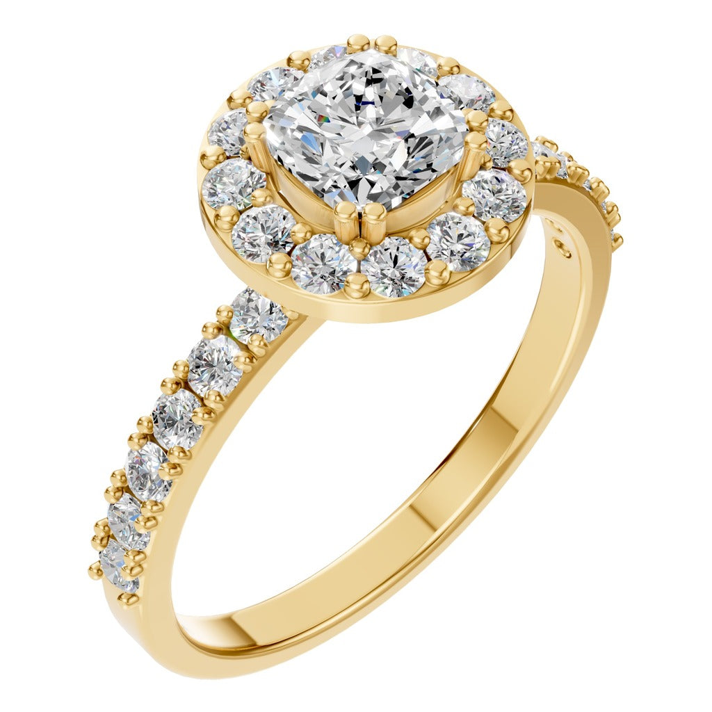 Cushion Halo Radiance Ring - RI7593