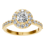 Load image into Gallery viewer, Cushion Halo Radiance Ring - RI7593