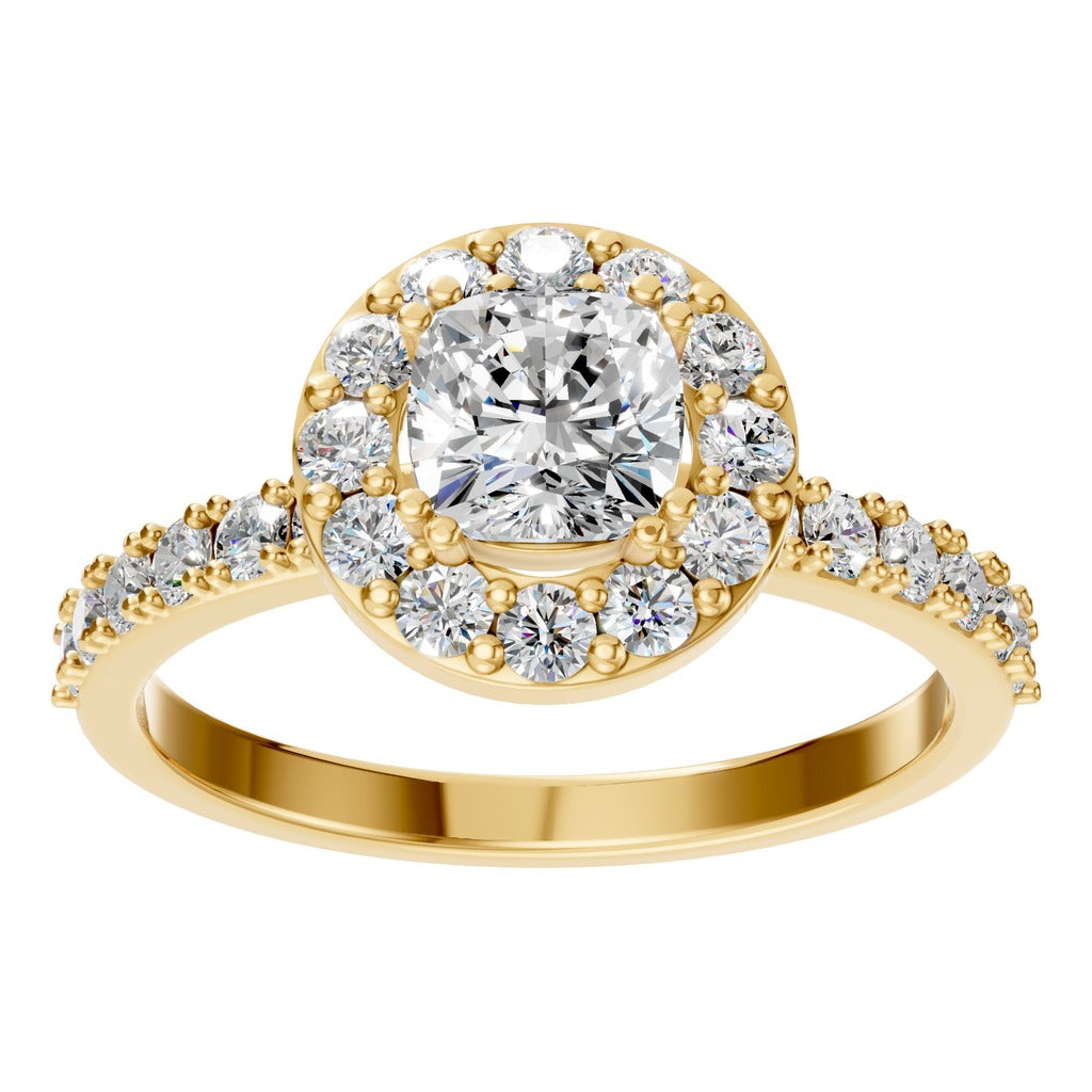 Cushion Halo Radiance Ring - RI7593