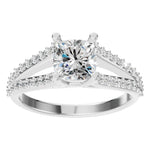 Load image into Gallery viewer, Split Shank Cushion Diamond Ring - RI7623