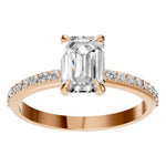 Load image into Gallery viewer, Emerald Halo Grace Ring