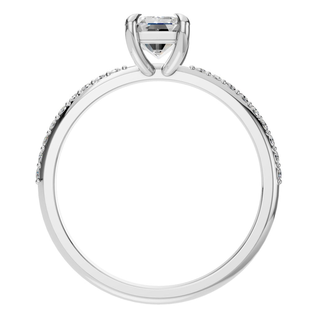 Emerald Halo Grace Ring