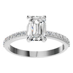 Load image into Gallery viewer, Emerald Halo Grace Ring