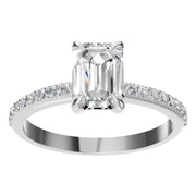 Emerald Halo Grace Ring