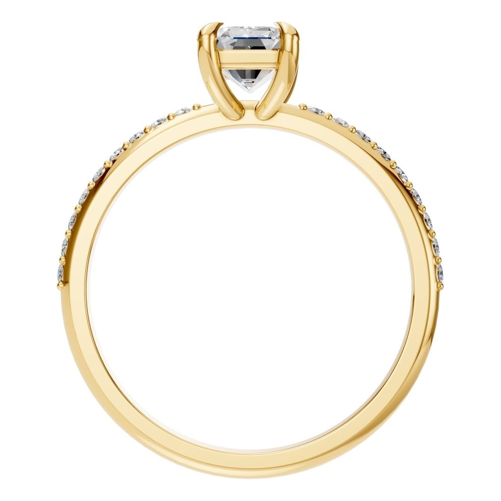 Emerald Halo Grace Ring