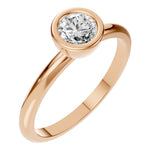 Load image into Gallery viewer, Classic Bezel Solitaire Ring