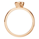 Load image into Gallery viewer, Classic Bezel Solitaire Ring