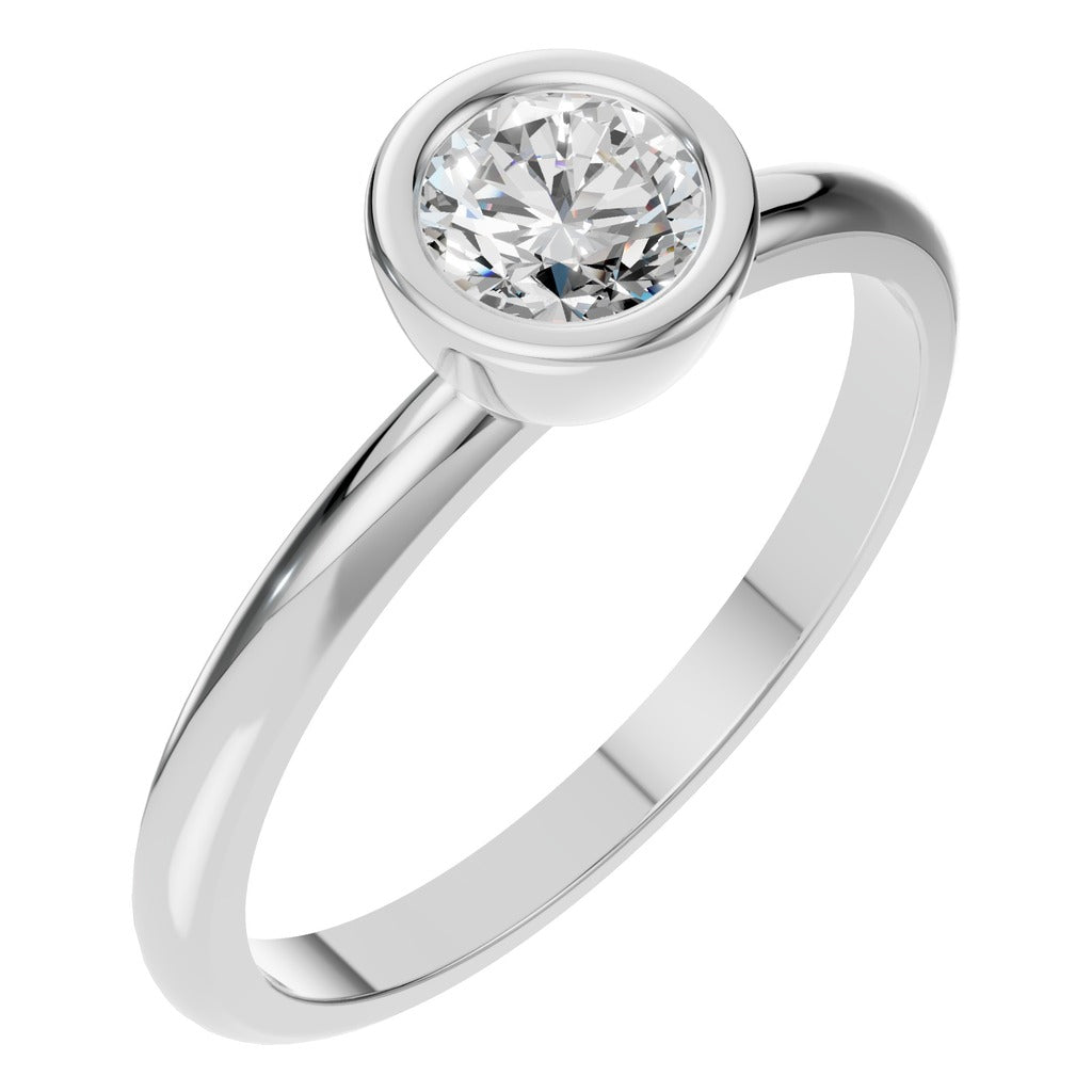 Classic Bezel Solitaire Ring